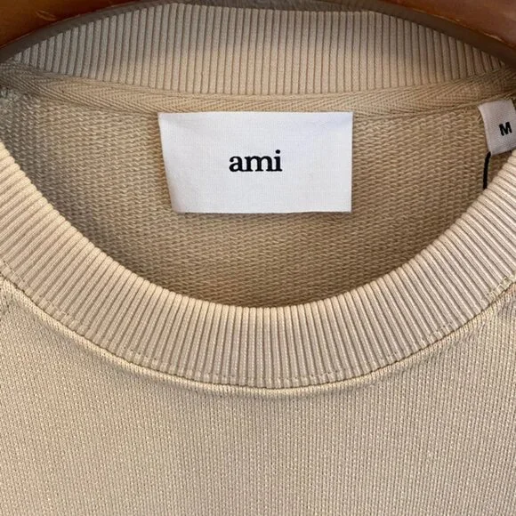 Ami Crew Neck Long Sleeve Sweatshirt - Picture 5 of 8